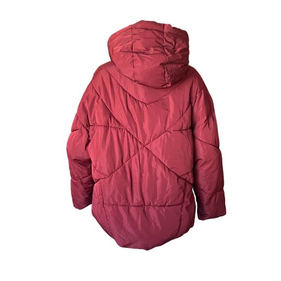 Free People Hailey Hooded Puffer Coat Women's Size XS Oversized Comfy Warm Indie - Picture 5 of 16